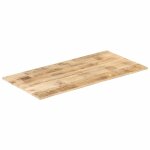 Vidaxl dessus de table bois de manguier solide 15 - 16 mm 100x60 cm