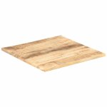 Vidaxl dessus de table bois de manguier solide 25 - 27 mm 60x60 cm