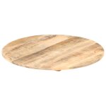 Vidaxl dessus de table bois de manguier solide rond 15 - 16 mm 40 cm