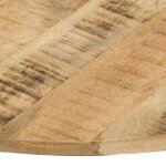 Vidaxl dessus de table bois de manguier solide rond 15 - 16 mm 60 cm