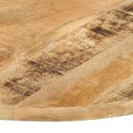 Vidaxl dessus de table bois de manguier solide rond 25 - 27 mm 60 cm