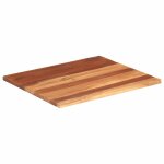 Vidaxl dessus de table bois massif d'acacia 25 - 27 mm 60x70 cm