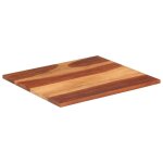 Vidaxl dessus de table bois massif d'acacia 25 - 27 mm 70x80 cm