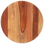 Vidaxl dessus de table bois massif d'acacia rond 15 - 16 mm 50 cm