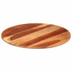 Vidaxl dessus de table bois massif d'acacia rond 15 - 16 mm 60 cm