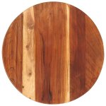 Vidaxl dessus de table bois massif d'acacia rond 25 - 27 mm 40 cm
