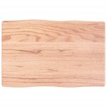 Vidaxl dessus de table bois massif trait� bordure assortie