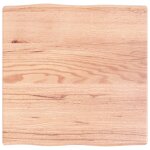 Vidaxl dessus de table bois massif trait� bordure assortie