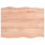 Vidaxl dessus de table bois massif trait bordure assortie