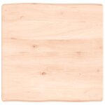 Vidaxl dessus de table bois massif non trait� bordure assortie