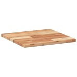 Vidaxl dessus de table carr� 40x40x2 cm bois massif d'acacia