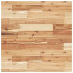 Vidaxl dessus de table carr� 60x60x2 cm bois massif d'acacia