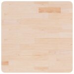 Vidaxl dessus de table carr 60x60x4 cm bois chne massif non trait