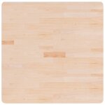 Vidaxl dessus de table carr� 80x80x2, 5 cm bois ch�ne massif non trait�