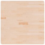 Vidaxl dessus de table carr� 80x80x2, 5 cm bois ch�ne massif non trait�