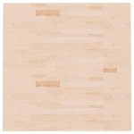 Vidaxl dessus de table carr 90x90x1, 5 cm bois chne massif non trait