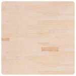 Vidaxl dessus de table carr� 90x90x2, 5 cm bois ch�ne massif non trait�
