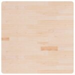 Vidaxl dessus de table carr� 90x90x4 cm bois ch�ne massif non trait�