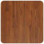 Vidaxl dessus de table carr marron fonc 40x40x4 cm bois chne trait