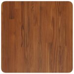 Vidaxl dessus de table carr� marron fonc� 50x50x4cm bois ch�ne trait�