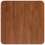 Vidaxl dessus de table carr marron fonc40x40x2, 5cm bois chne trait