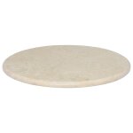 Vidaxl dessus de table cr�me �60x2, 5 cm marbre
