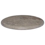 Vidaxl dessus de table gris 40x2, 5 cm marbre