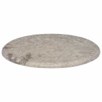 Vidaxl dessus de table gris �50x2, 5 cm marbre