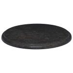 Vidaxl dessus de table noir �40x2, 5 cm marbre
