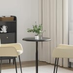 Vidaxl dessus de table noir �50x2, 5 cm marbre