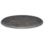 Vidaxl dessus de table noir 60x2, 5 cm marbre