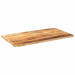 Vidaxl dessus de table rectangulaire bois massif de manguier brut