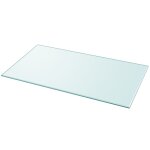 Vidaxl dessus de table rectangulaire en verre tremp� 1200 x 650 mm