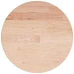 Vidaxl dessus de table rond �50x1, 5 cm bois de ch�ne massif non trait�