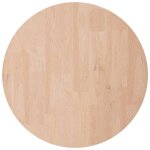 Vidaxl dessus de table rond �50x2, 5 cm bois de ch�ne massif non trait�