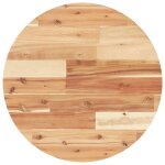 Vidaxl dessus de table rond 50x2 cm bois massif d'acacia