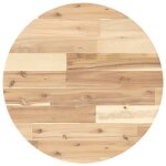 Vidaxl dessus de table rond �50x4 cm bois massif d'acacia