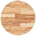Vidaxl dessus de table rond 60x2 cm bois massif d'acacia