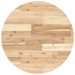 Vidaxl dessus de table rond 60x4 cm bois massif d'acacia