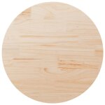 Vidaxl dessus de table rond �80x3 cm bois de pin massif