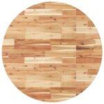 Vidaxl dessus de table rond �90x4 cm bois massif d'acacia