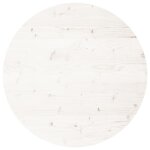 Vidaxl dessus de table rond blanc �70x3 cm bois de pin massif