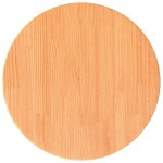 Vidaxl dessus de table rond cire marron �40x2, 5 cm bois de pin massif