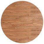 Vidaxl dessus de table rond marron clair 70x1, 5 cm bois chne trait