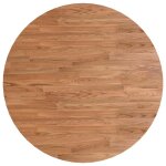 Vidaxl dessus de table rond marron clair �70x1, 5 cm bois ch�ne trait�