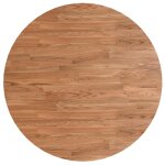 Vidaxl dessus de table rond marron clair 80x1, 5 cm bois chne trait