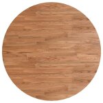 Vidaxl dessus de table rond marron clair 90x1, 5 cm bois chne trait
