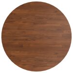 Vidaxl dessus de table rond marron fonc 50x1, 5cm chne massif trait