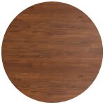 Vidaxl dessus de table rond marron fonc� �70x1, 5cm ch�ne massif trait�