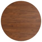 Vidaxl dessus de table rond marron fonc 80x1, 5cm chne massif trait